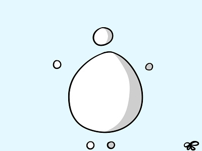 Original Blob art blue cartoon character character design design egg illustration snowman