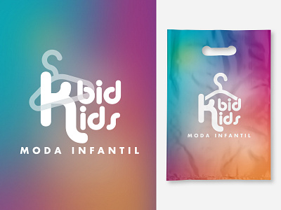 "Kbid Kids", the logo by JamLuu babies baby brand brand design brand identity branding child children clothing clothing store colorful colors kid kids logo rainbow