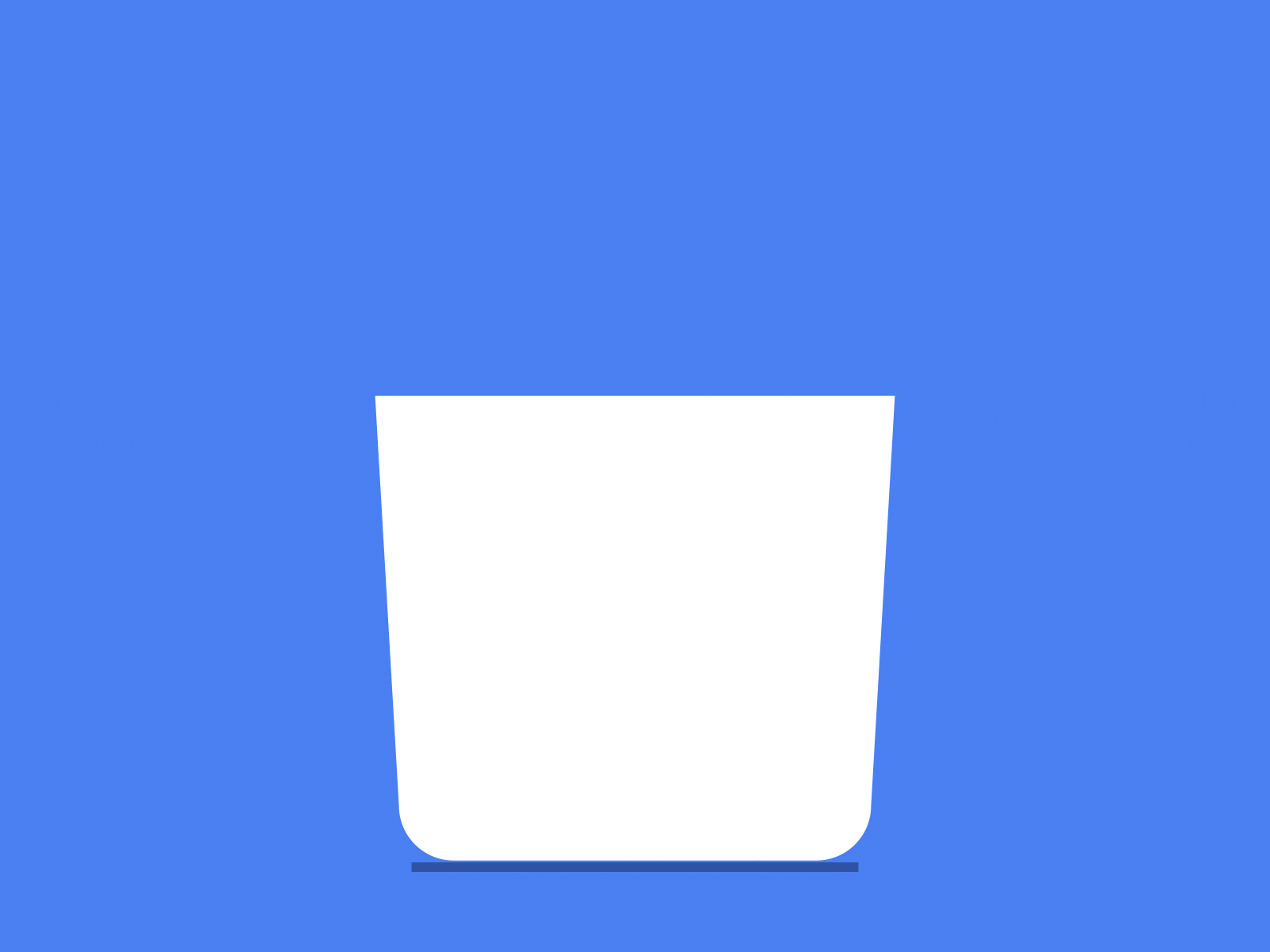 A rotating water glass ae animation gif illustration