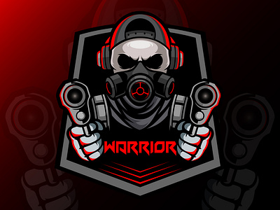 Gaming Logo Using Gas Mask