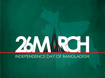 26 March Independence Day Design 26 march bangladesh graphicdesign illustration illustrations independence day noksha kori typography design