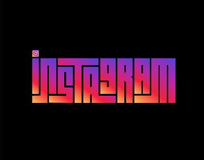 Instagram Illustration gradient color graphicdesign illustration illustration art instagram social media social media design typography design
