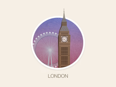 London badge icon illustration london