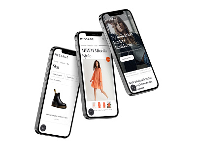 Fashion Ecommerce Shop app brand branding clothing commerce ecommerce fashion female landingpage minimalistic mobile nordic shoes shop simple store ui website