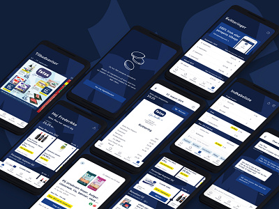 føtex Plus - Customer Loyalty Program App app cards commerce food grocery minimalistic mobile navigation nordic product products shop shopping simple store ui user ux white