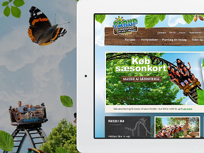 Theme Park Website amusement park forest nature realism realistic theme park website wood