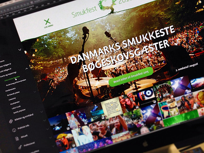 Smukfest music festival festival font green menu music nature social socialwall website