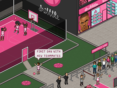 Dribbble court