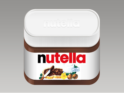 Nutella icon app icon food food icon icon illustration ios icon nutella