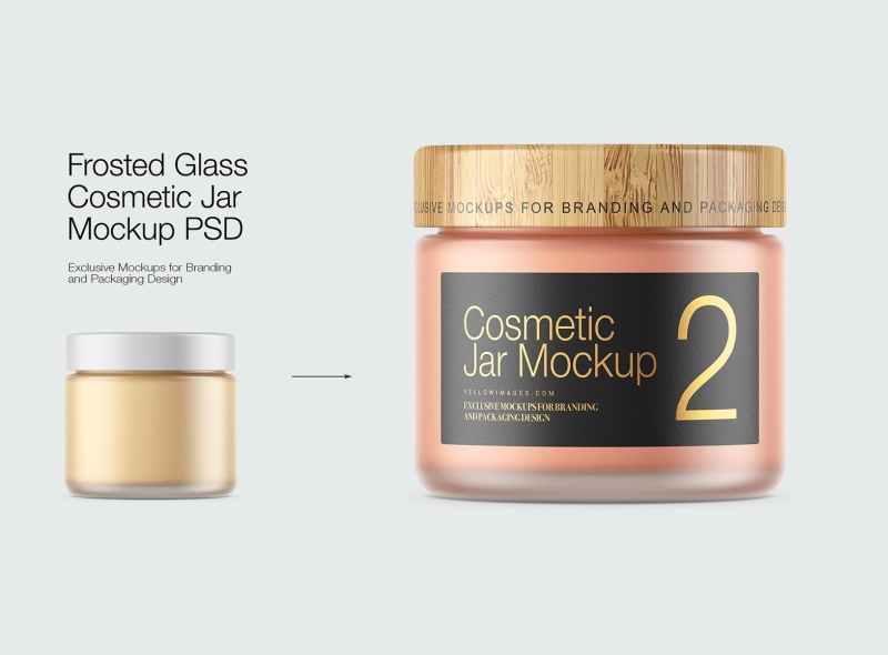 Download Frosted Glass Cosmetic Jar Mockup By Dima Sokolov On Dribbble Yellowimages Mockups