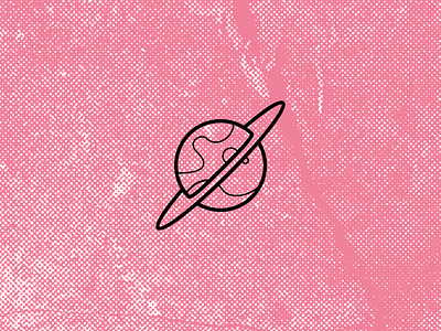 Space icon set. Saturn