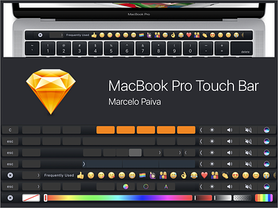 Macbook Pro Touch Bar - Starter Kit for Sketch mac book pro sketch touch bar