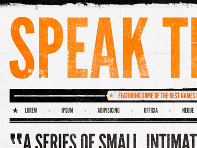 Speak The Web layout web