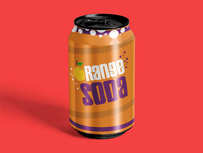 Orange Soda brand identity branding clean design fresh orange packaging soda soda can soft drink visual identity