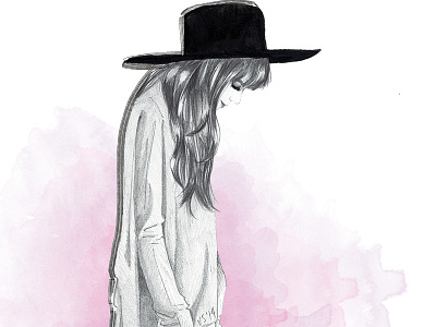 Simplicity fashion girl illustration