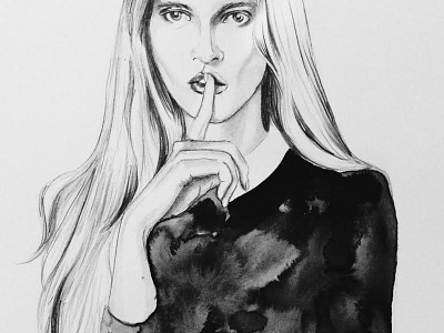 wednesday drawing fashion illustration illustration ink model watercolor