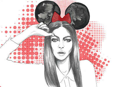 minnie mouse disney fashion fashion illustration girl minnie mouse model