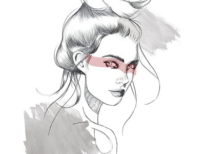 weekend warrior digital art drawing fashion fashion illustration illustration outline pencil drawing sketch watercolor woman