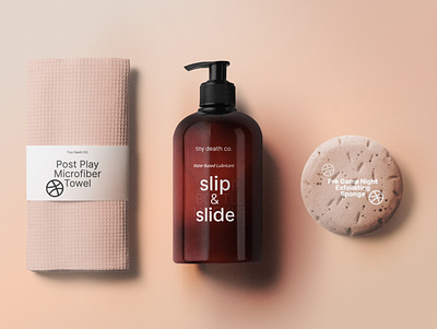 slipe n slide personal lubricant branding design package design