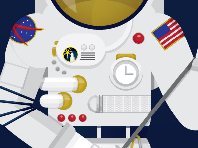 space suit illustration space