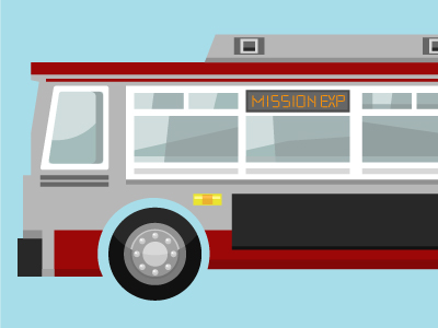 muni bus by Abby Putinski on Dribbble