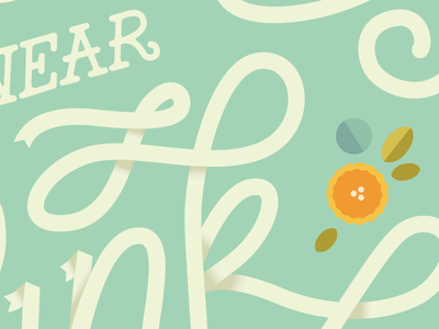 ribbon lettering WIP
