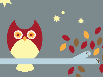 night owl illustration