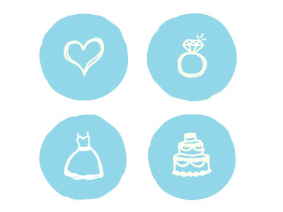 wedding icons icons illustration