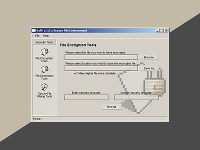 SaFE (circa 2001) app old security