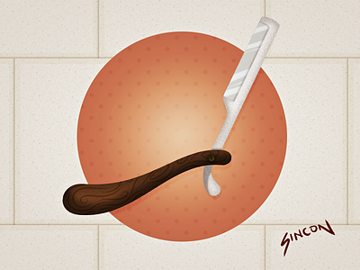 🔪🔪Navajita plateá🔪🔪 barbershop beard bestvector character design illustration knife moustache moustachetype razor scissors wip