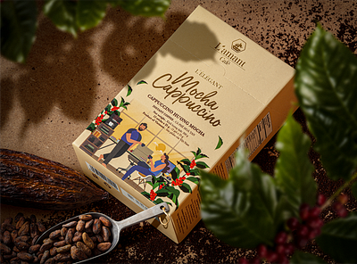 L'AMANT CAFÉ - ORGANIC TO THE WORLD agency comma creative design graphic illustration packaging vietnam