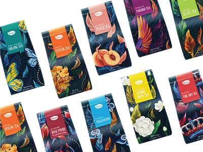 Luave Packaging | Designed by Comma agency asia comma creative design illustration packaging tea vietnam