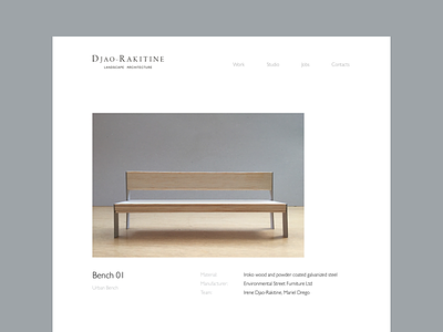 Asymmetry asymmetry bench layout website