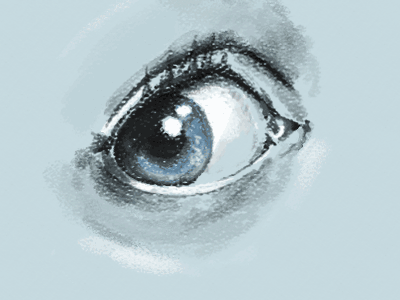 Blink animation blink blue drawing eye illustration traditional