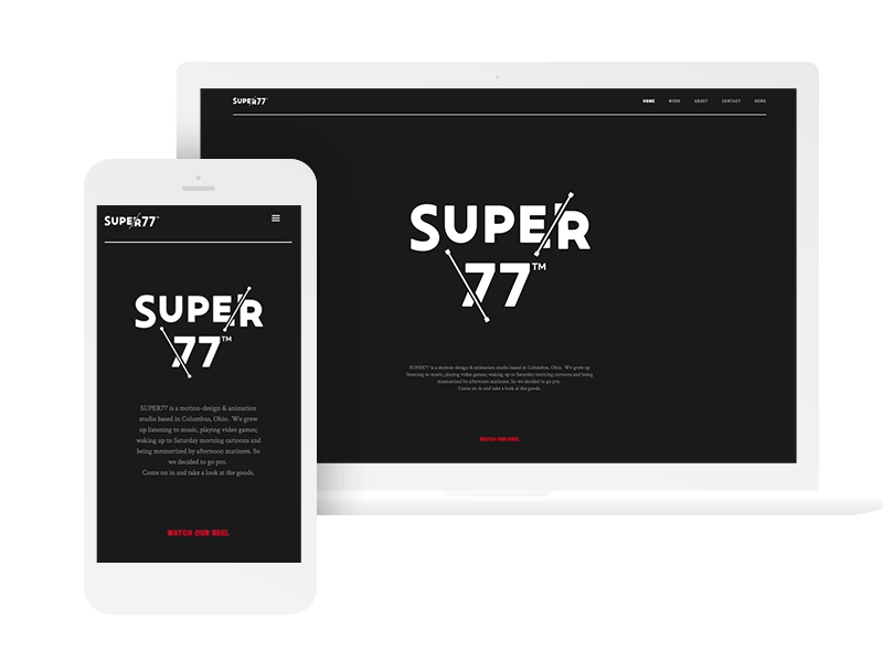 Super77 Website animation design home page landing page madeinwebflow responsive super77 ui ux web webflow website