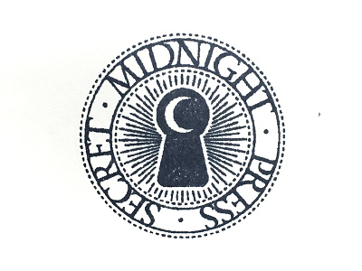 Secret Midnight Press ink keyhole moon secret midnight press stamp