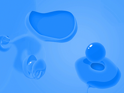 Ambient Blue abstract ambient animation blue bubble cel circle liquid relax soft transition