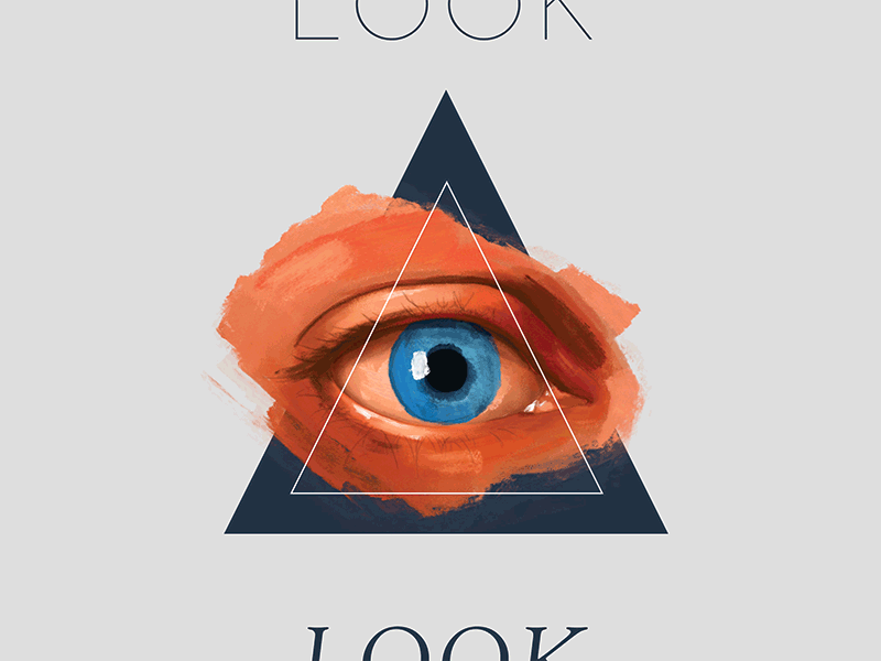 Look animation brush cel design eye frame by frame look paint painting pantone photoshop triangle