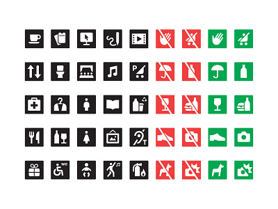 Kulturhuset Stadsteatern Custom Icons icon minimal pictogram simple symbols wayfinding