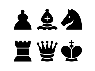 Chess Pieces bishop king knight pawn queen rook