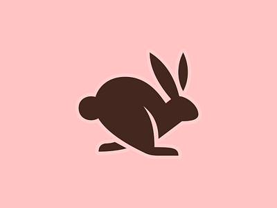 Rabbit animal icon nature simplified symbol