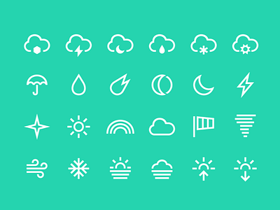 Basic Weather Icons basic icon minimalistic simple stroke weather