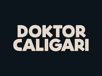 Doktor Caligari font type typedesign typeface