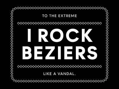 I Rock Beziers font type typedesign typeface