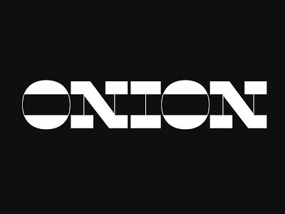 Onion contrast font letters type typedesign typeface