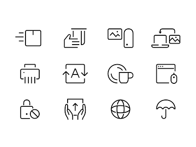 Random Selected Stroke Icons icons pictograms stroke symbols