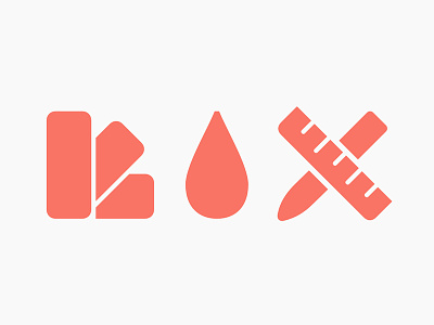 Case of the mondays… color design tools drop icons pictograms solid swatch symbols