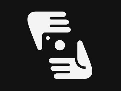 Show me what you got… combination framing hands icons photography pictograms solid symbols