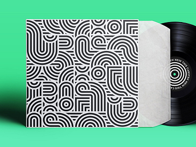 Tease this sleeve black and white cover label music pattern sleeve stripes. vinyl