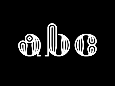 ABC a b c letters onion typedesign typeface